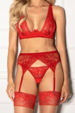 Bas sexy rouge et nude